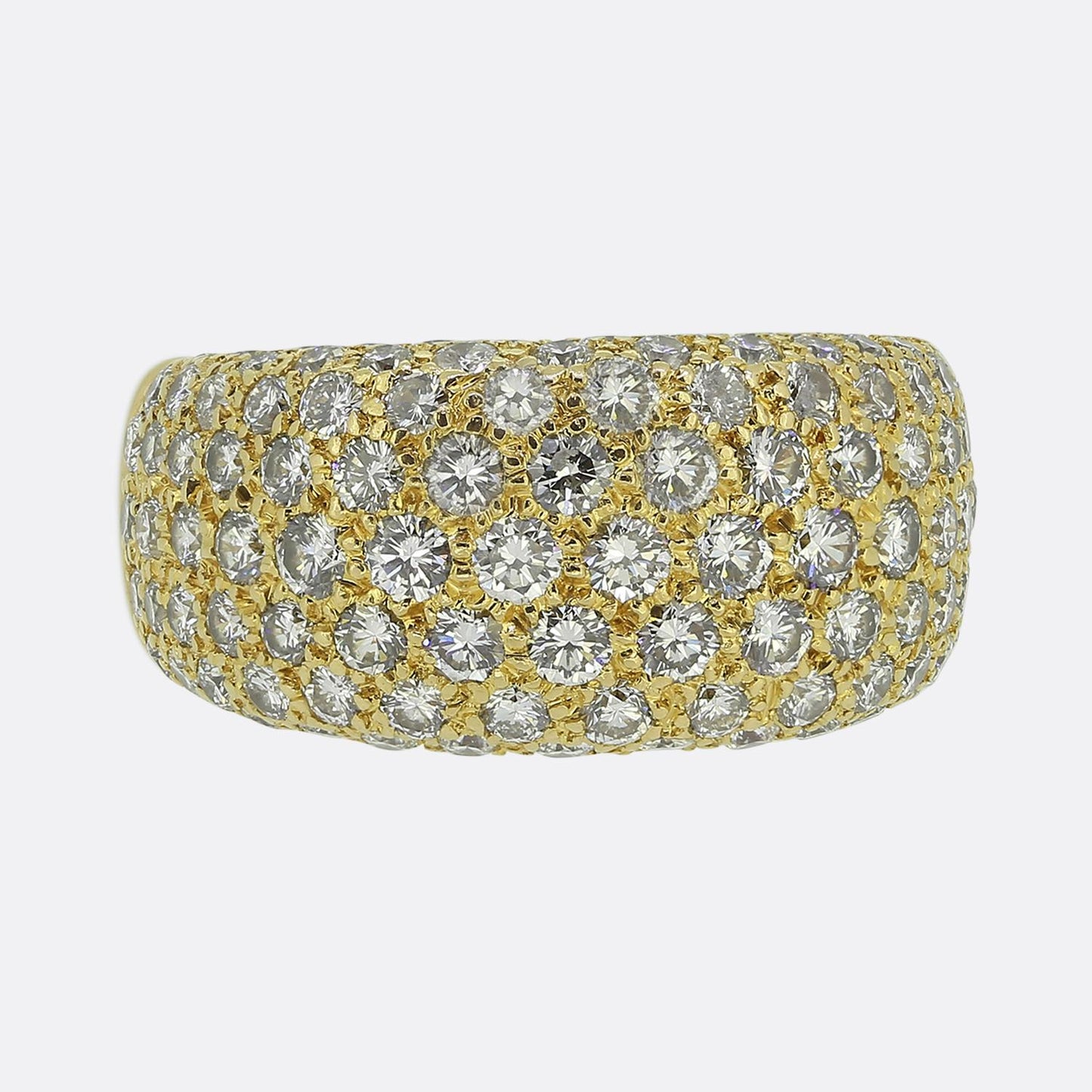 Cartier 2.20 Carat Pave Diamond Ring