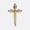 Edwardian Sapphire and Diamond Sword Brooch