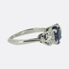 Vintage Sapphire Diamond Three Stone Ring
