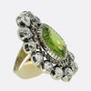 Antique 15.00 Carat Peridot and Diamond Ring