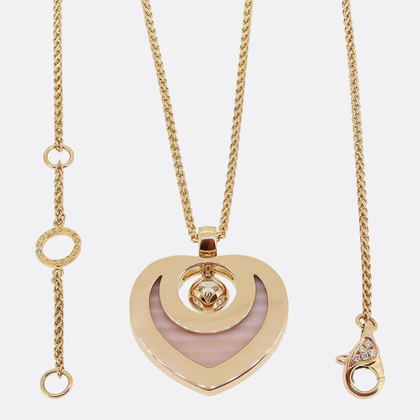Boodles Sophie Diamond and Mother of Pearl Pendant Necklace