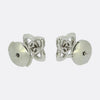 De Beers 0.32 Carat Diamond Lotus Stud Earrings