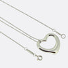 Tiffany & Co. Open Heart Diamond Pendant Necklace