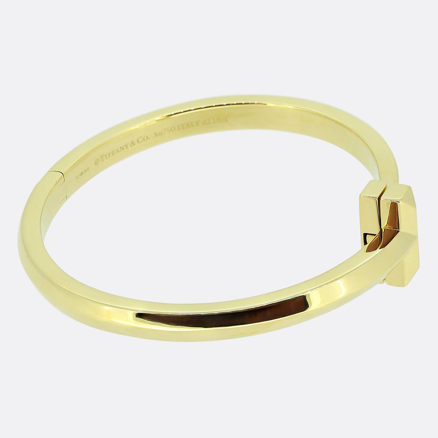Tiffany & Co. Tiffany T T1 Wide Diamond Hinged Bangle