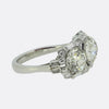 Late Art Deco Diamond Three-Stone Ring