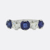 Vintage Sapphire and Diamond Five-Stone Ring