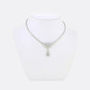 Art Deco 3.90 Carat Diamond Cluster Necklace