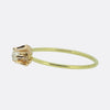 Vintage 0.12 Carat Diamond Stackable Flower Ring