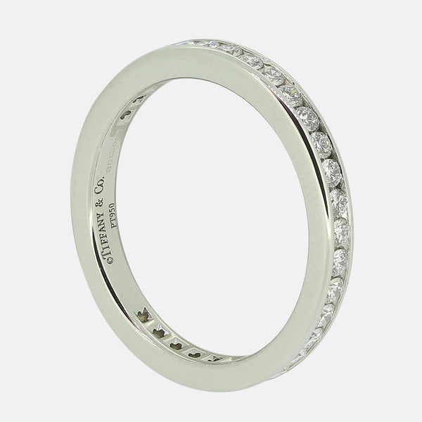 Tiffany & Co. Tiffany Setting Diamond Wedding Band Ring Size H 1/2 (47)
