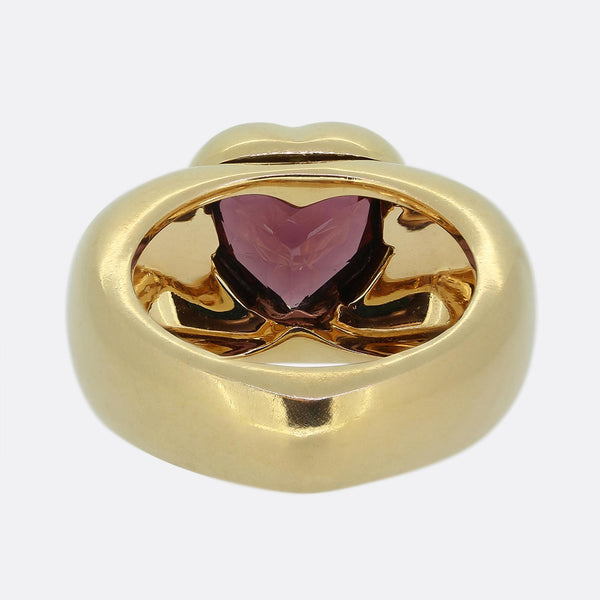 Piaget Garnet Heart Ring