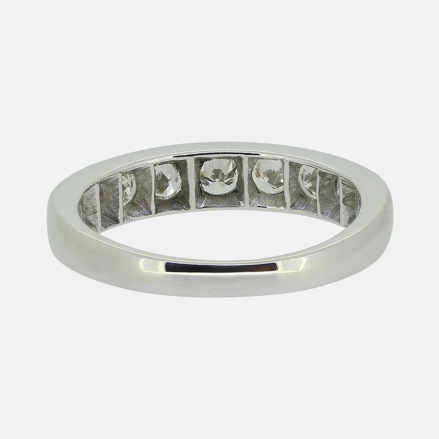 Vintage Half-Eternity Diamond Ring