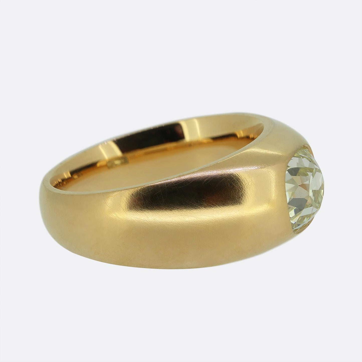 2.68 Carat Old Cut Diamond Single Stone Ring