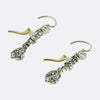 Edwardian Old Cut Diamond Drop Earrings