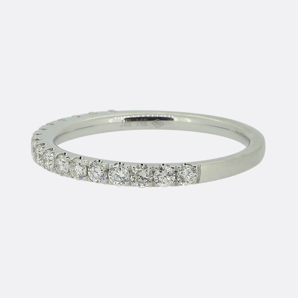 0.42 Carat Diamond Half Eternity Ring