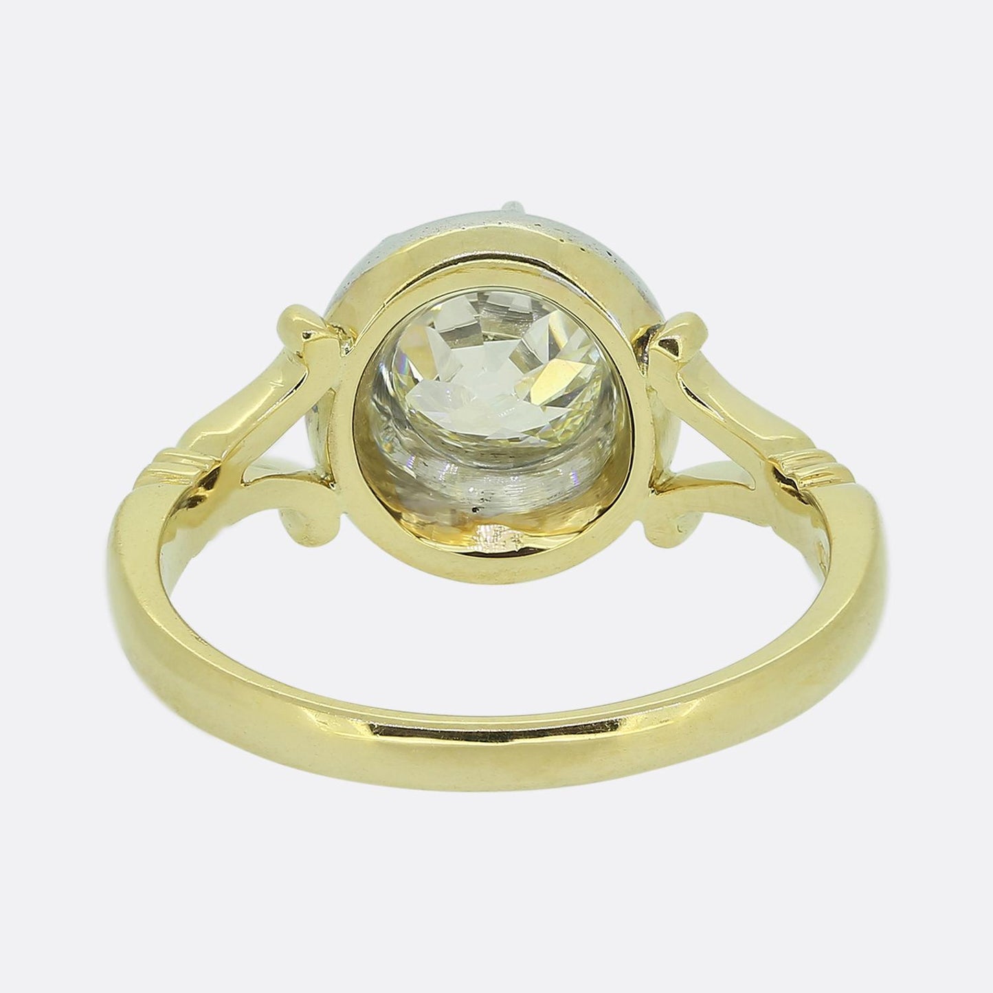 1.63 Carat Cushion Cut Diamond Solitaire Ring