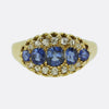 Antique Five-Stone Sapphire and Diamond Ring