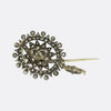 Antique Diamond Flower Pendant Brooch