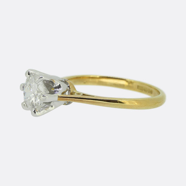 0.90 Carat Diamond Solitaire Engagement Ring