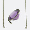 Antique 45.00 Carat Amethyst and Diamond Pendant Necklace