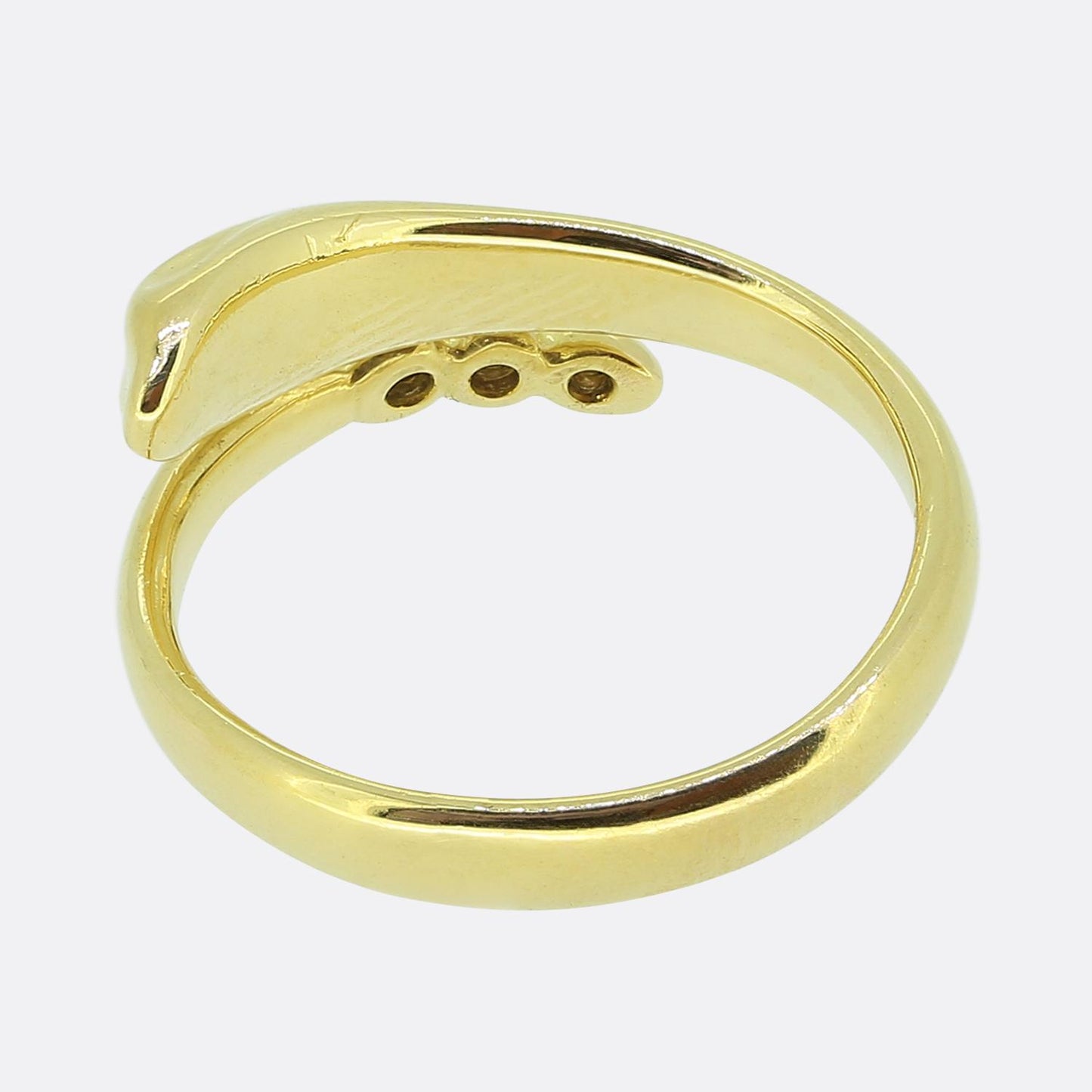 Tiffany & Co. Diamond Snake Ring Size H (46.5)