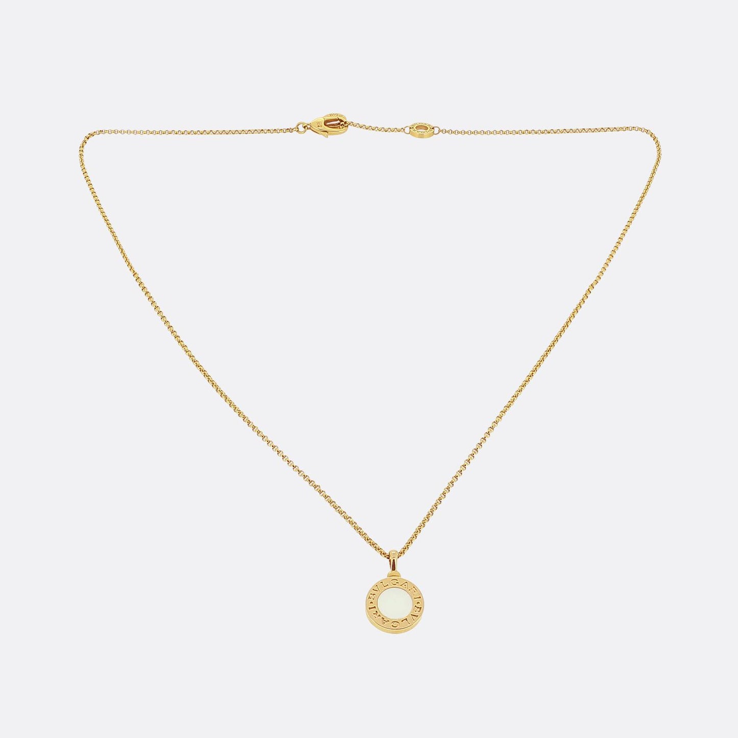 Bvlgari Mother of Pearl Pendant Necklace