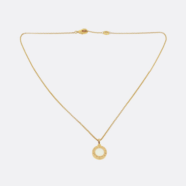 Bvlgari Mother of Pearl Pendant Necklace