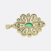 Art Deco Emerald and Diamond Pendant