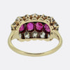 Victorian Ruby Four-Stone and Diamond Ring