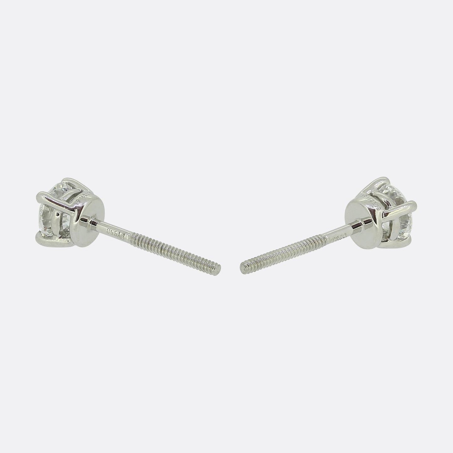 Tiffany & Co. 0.54 Carat Diamond Stud Earrings