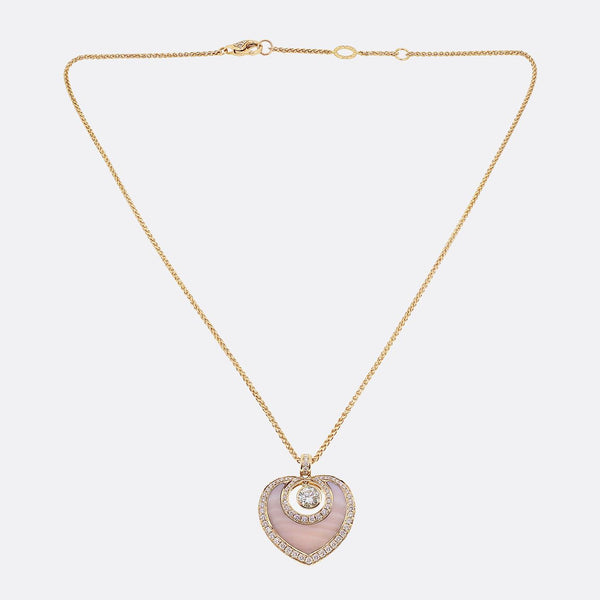 Boodles Sophie Diamond and Mother of Pearl Pendant Necklace