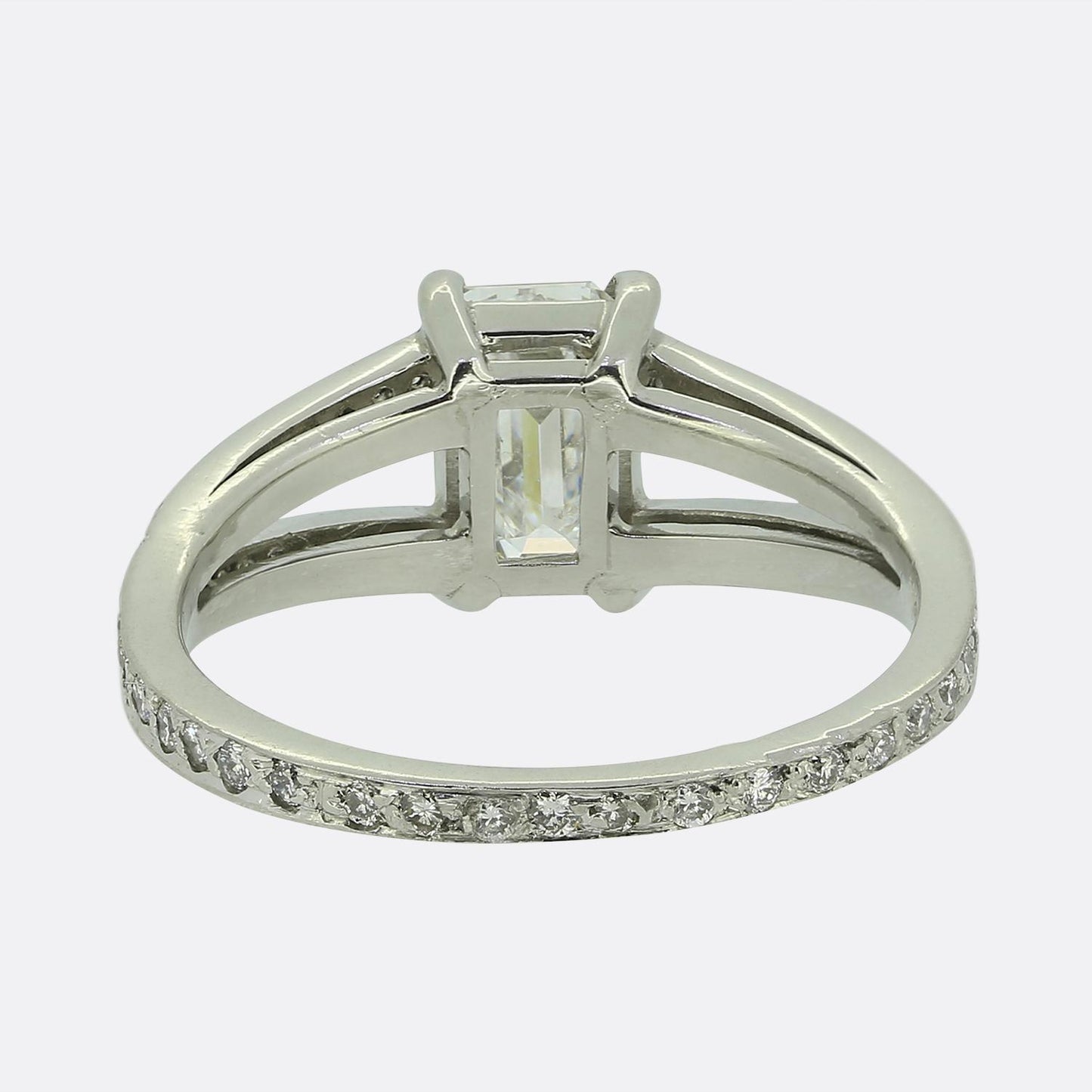 Hirsh 1.01 Carat Emerald-Cut Diamond Engagement Ring