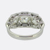 Late Art Deco Diamond Three-Stone Ring