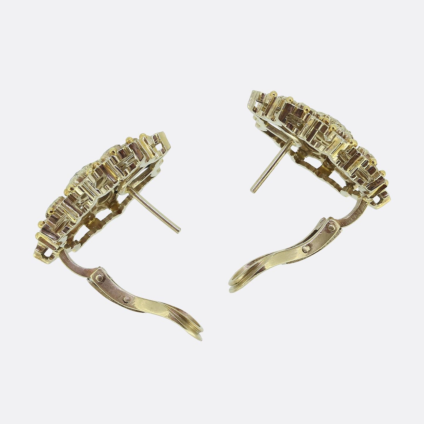 Mario Buccellati Diamond Cluster Earrings