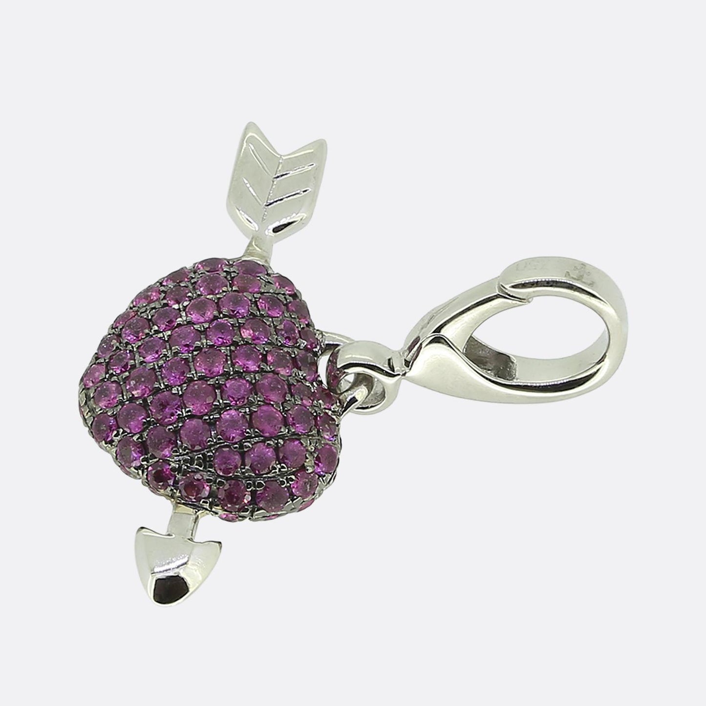 Theo Fennell Pink Sapphire Love Heart Pendant