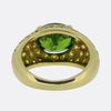 Vintage 2.93 Carat Demantoid Garnet and Fancy Yellow Diamond Ring