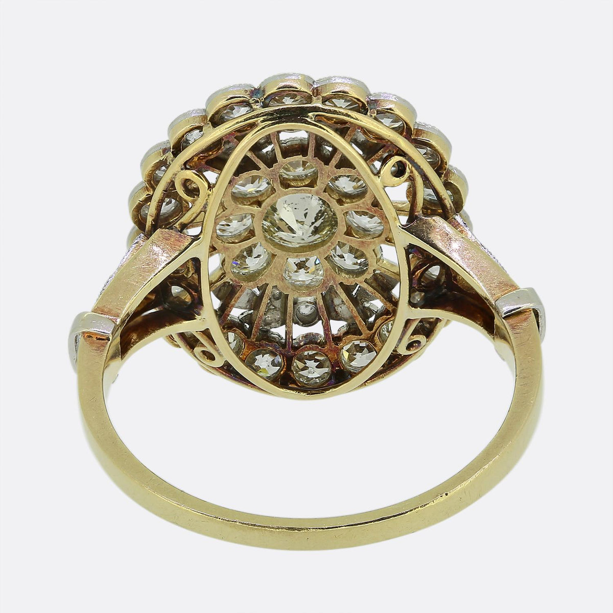 Art Deco Diamond Cluster Ring