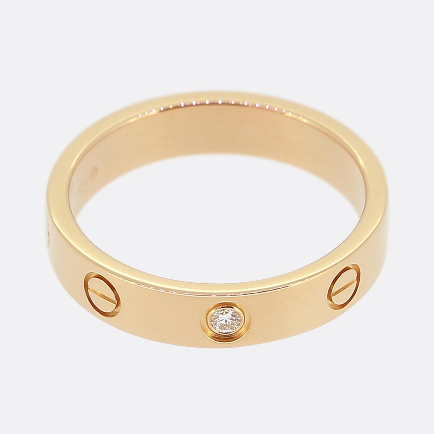 Cartier 1 Diamond LOVE Wedding Ring Size N (54)