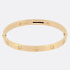 Cartier Classic Model Four Diamond LOVE Bangle Size 17