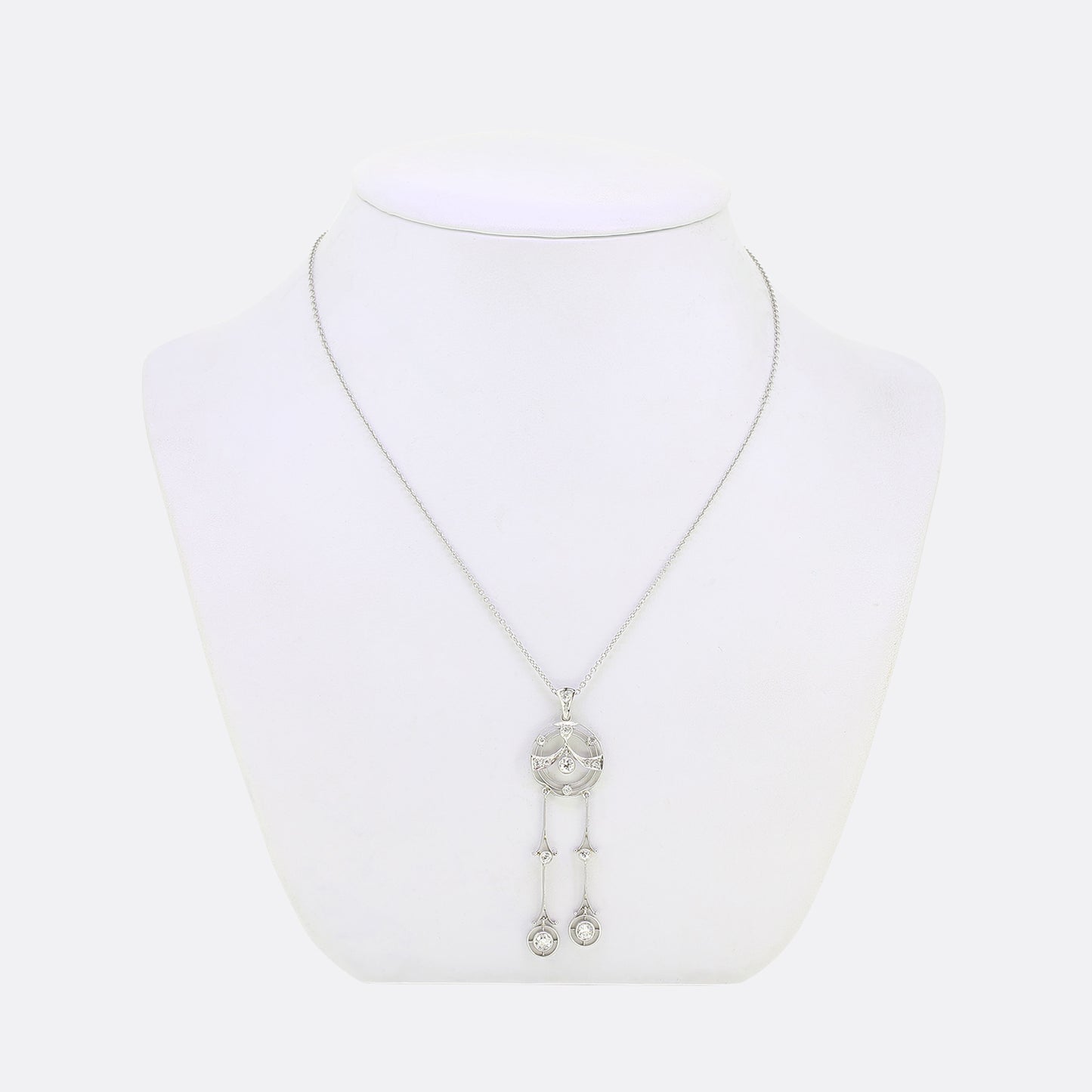 Art Deco Diamond Négligée Necklace