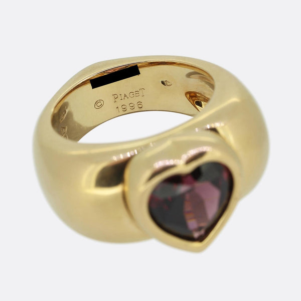 Piaget Garnet Heart Ring