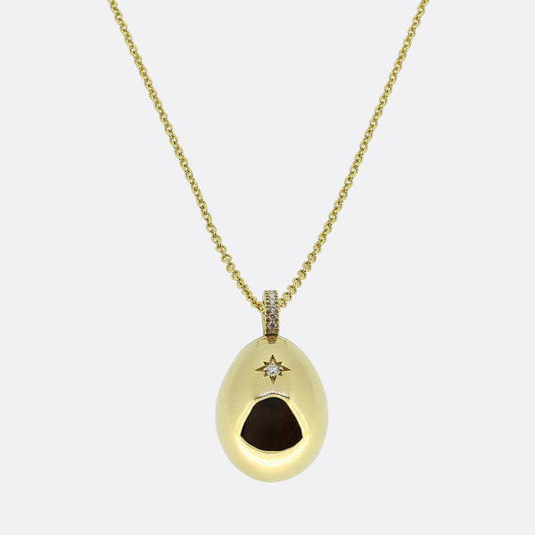 Fabergé Essence I Love You Egg Pendant Necklace