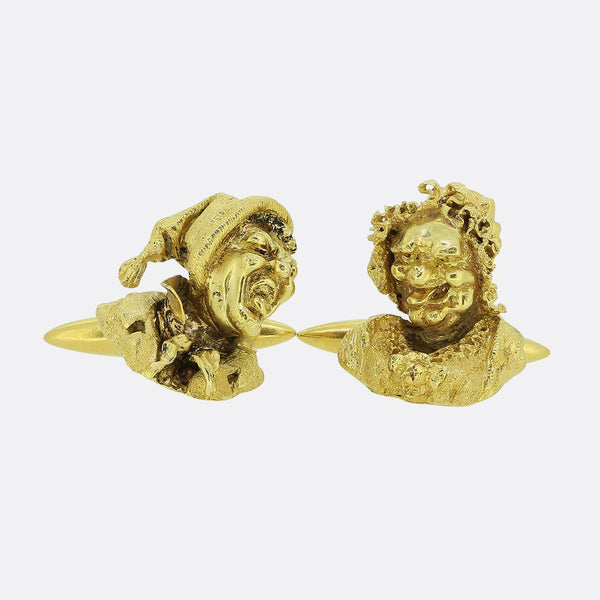 Vintage Punch and Judy Cufflinks