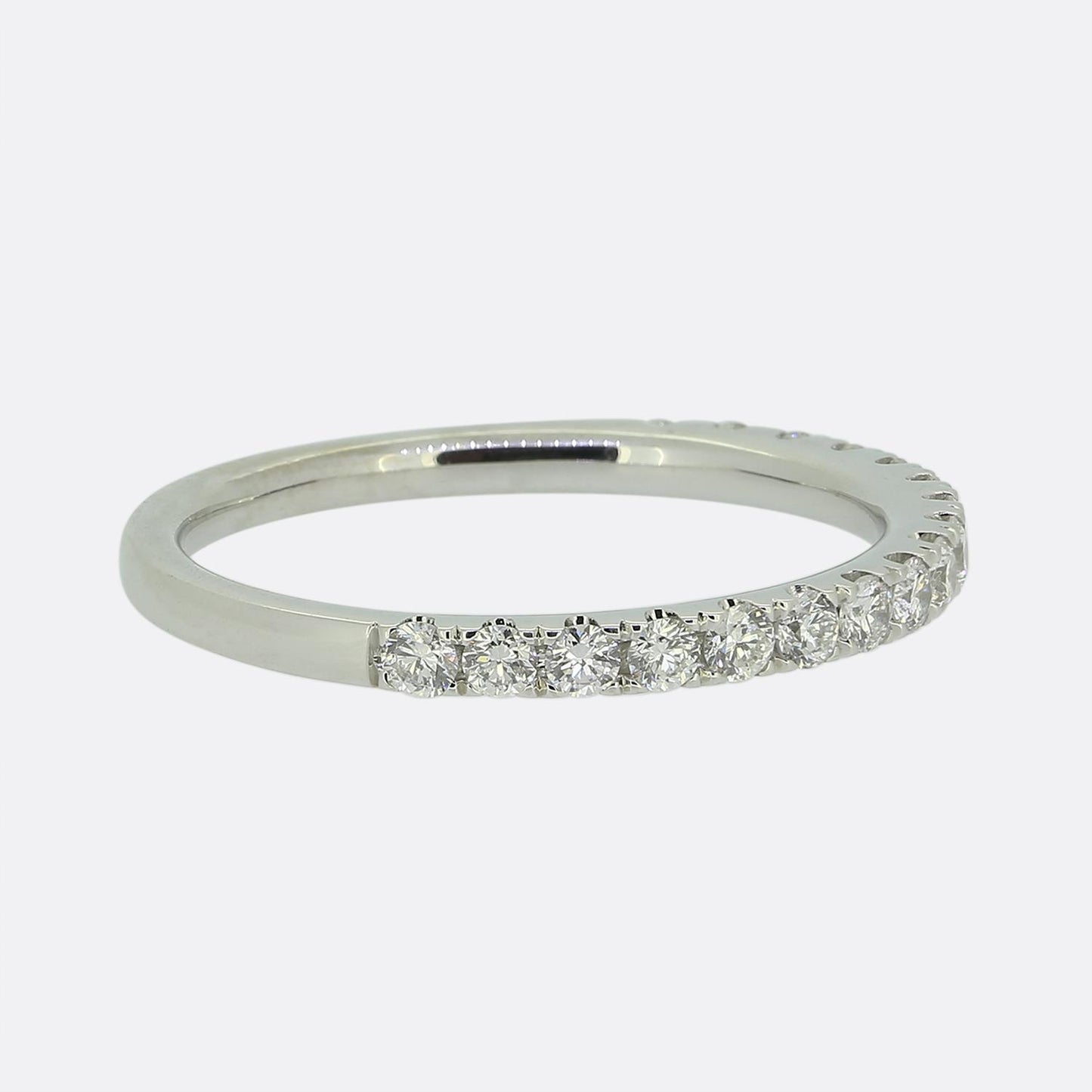 0.42 Carat Diamond Half Eternity Ring