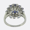 Vintage Sapphire and Diamond Cluster Ring