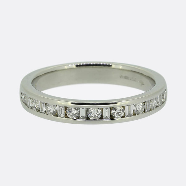 0.34 Carat Diamond Half-Eternity Band Ring