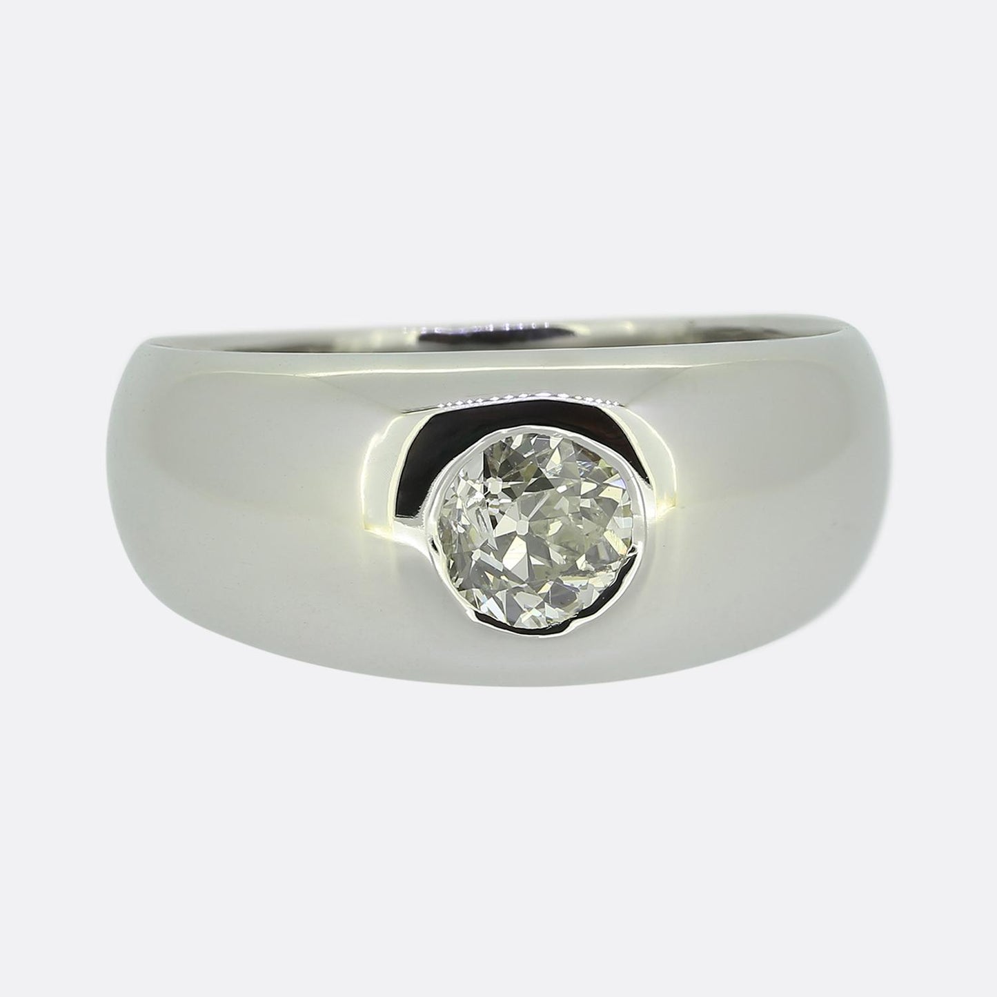 Antique 0.50 Carat Diamond Gypsy Ring