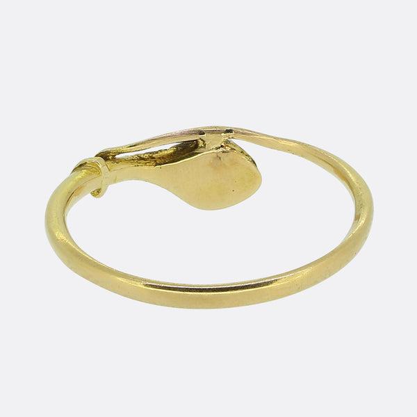 Antique Diamond Snake Ring