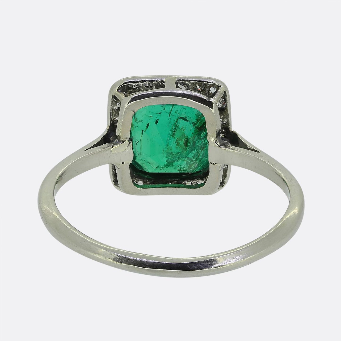 Art Deco Emerald and Diamond Ring
