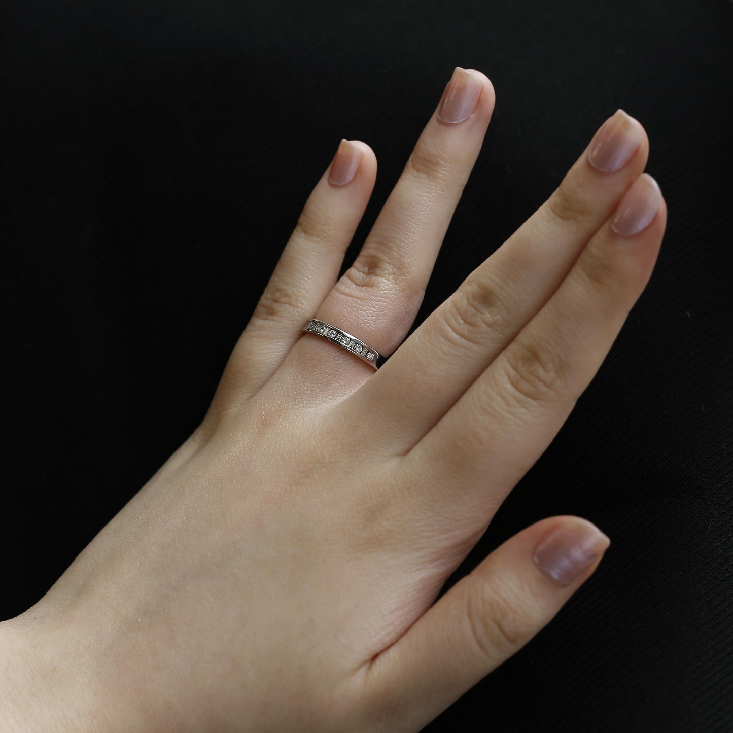 0.34 Carat Diamond Half-Eternity Band Ring