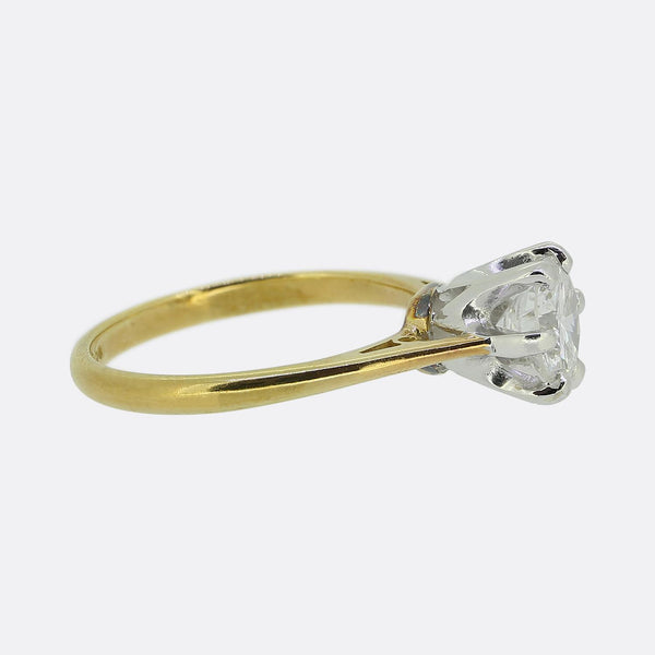 0.90 Carat Diamond Solitaire Engagement Ring